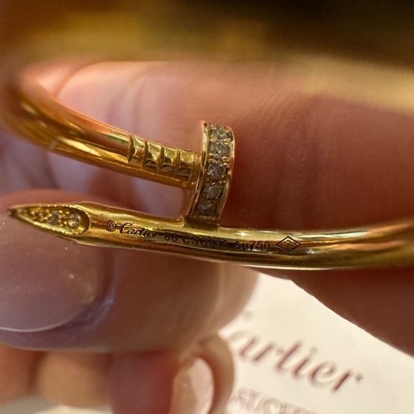 Cartier yellow gold Juste Un Clou ring with diamonds - Picture 5 of 16
